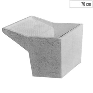 LAVATOIO CLASSICO SENZA GAMBE 70 cm