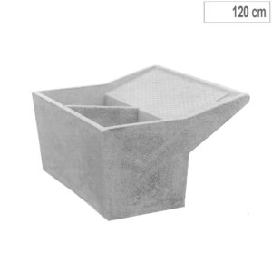 LAVATOIO CLASSICO SENZA GAMBE 120 cm