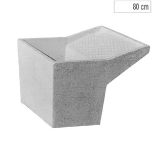 LAVATOIO CLASSICO SENZA GAMBE 80 cm