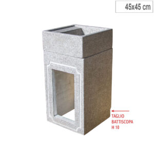 PILLOZZINO CON MURETTO 45x45 CM