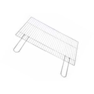 Accessorio Barbecue griglia cromata con piedini