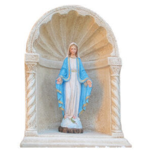NICCHIA IN CEMENTO ANTICATO PER STATUA