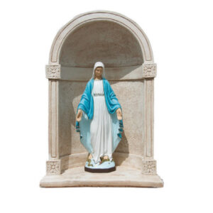 NICCHIA IN CEMENTO ANTICATO PER STATUA