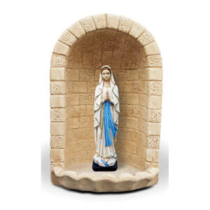 NICCHIA IN CEMENTO ANTICATO PER STATUA