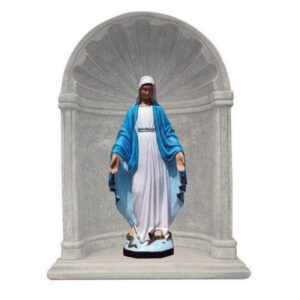 NICCHIA IN CEMENTO ANTICATO PER STATUA