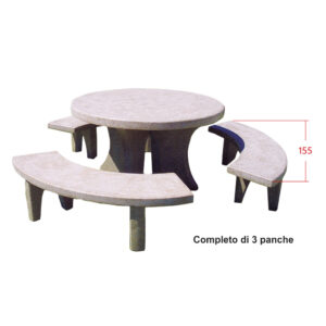 Tavolo in graniglia colorata Arredo Giardino